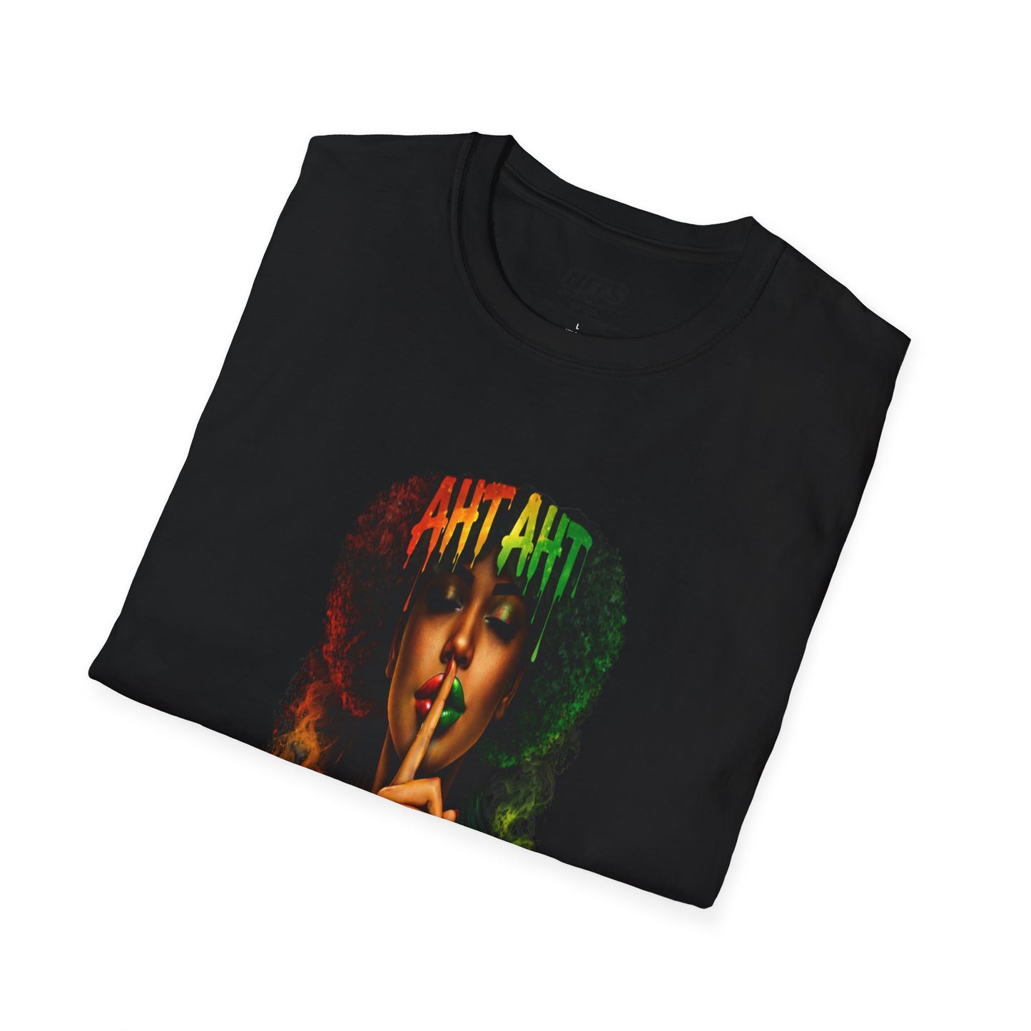 Cultural Pride — Woman Finger to Lips Graphic Tee ("Shut The F*** Up")