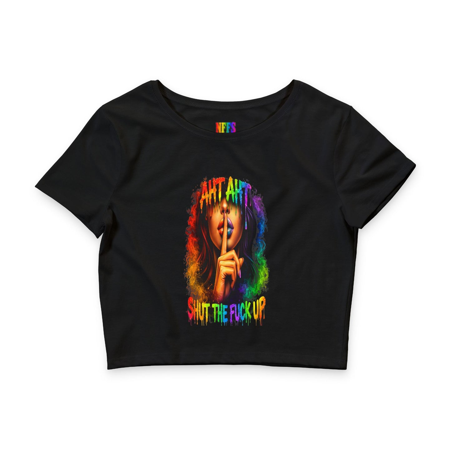 Crop Tee - BE YOURSELF LOUDLY- Graphic Tee