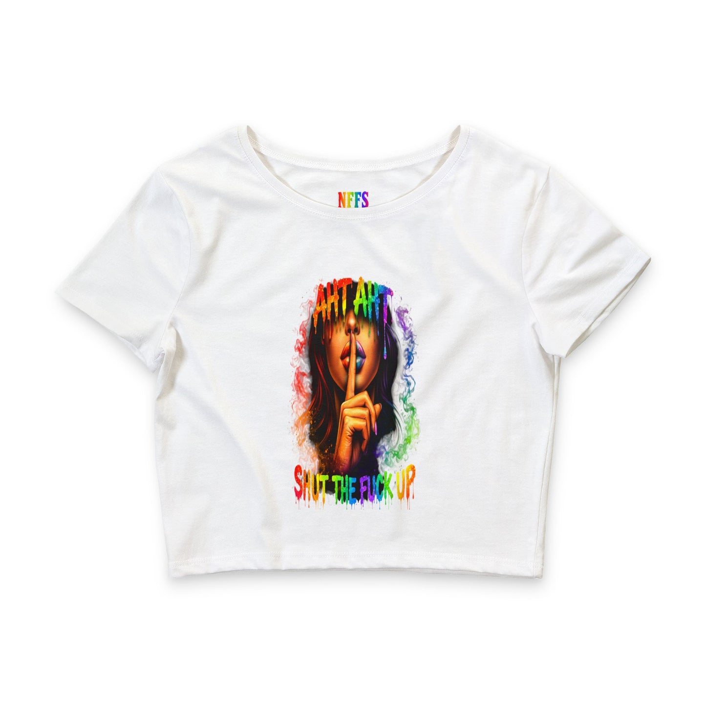 Crop Tee - BE YOURSELF LOUDLY- Graphic Tee
