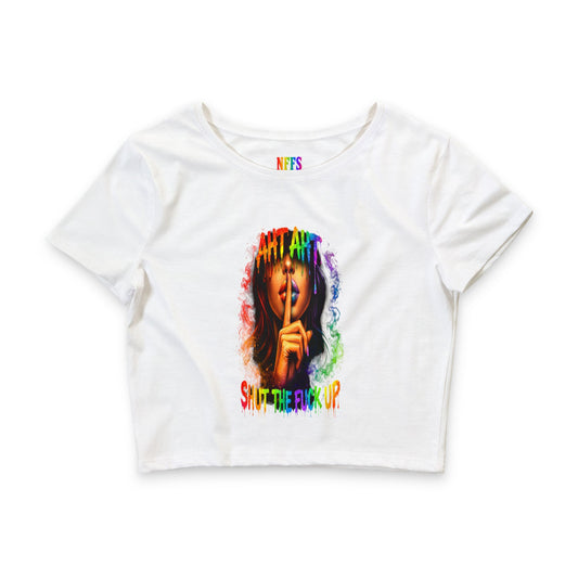 Crop Tee - BE YOURSELF LOUDLY- Graphic Tee